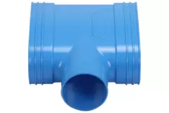 Wavin Ventiza T-stykke PVC oval 195x80 mm M/M/M