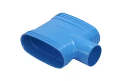 Wavin Ventiza T-stykke PVC oval 195x80 mm M/M/M