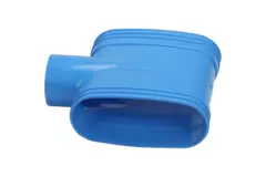 Wavin Ventiza T-stykke PVC oval 195x80 mm M/M/M