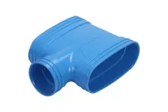 Wavin Ventiza T-stykke PVC oval 195x80 mm M/M/M