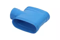 Wavin Ventiza T-stykke PVC oval 195x80 mm M/M/M