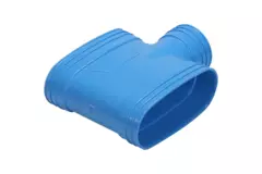 Wavin Ventiza T-stykke PVC oval 195x80 mm M/M/M