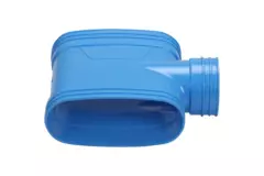 Wavin Ventiza T-stykke PVC oval 195x80 mm M/M/M