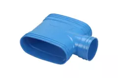 Wavin Ventiza T-stykke PVC oval 195x80 mm M/M/M