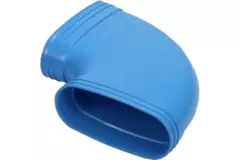 Wavin Ventiza Bøjning 90 grader PVC oval 195x80 mm horisontal M/M
