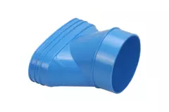 Wavin Ventiza Overgang PVC oval 195x80 mm til 125 mm eksentrisk M/S
