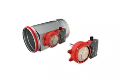 Røgsensor 230V til rundt brandspjæld 200 mm - E-FDC A SSA D200 230