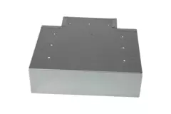 T-stykke (vinklet) 90 grader 220x80 mm - 170x80 mm til røggassystem