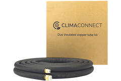 ClimaConnect kølerørssæt med flare-koblinger  1/4-3/8, længde 4 meter