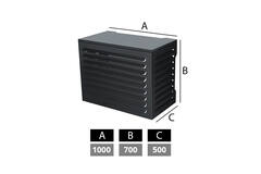 ClimaConnect klimaanlæg og varmepumpe-kabinet, small, RAL7024 antracit