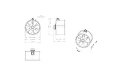 Aksial 1000 mm kanalventilator - AL 1000 D6 03 CFG