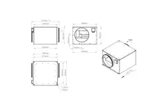 Isoleret rørventilator 400 mm - ISOR 400 EC K 01