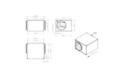 Isoleret rørventilator 450 mm - ISOR 450 EC K 01