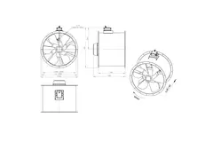 Aksial 800 mm kanalventilator - AL 800 D4 03 CFG
