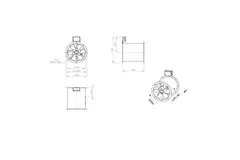 Axial 315 mm røggasventilator med kanal F300- AL 315 D2 F3 01 CFG