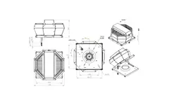 Tagventilator med lodret konstant trykstyring - DVA 190 EC O CRK 02