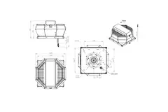 Tagventilator med lodret konstant trykstyring - DVA 250 EC O CRK 01