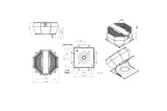 Tagventilator med lodret konstant trykstyring - DVA 450 EC O CRK 02