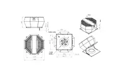 Tagventilator med lodret konstant trykstyring - DVA 450 EC O CRK 03