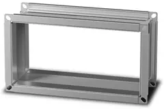 Ruck® rektangulær flexforbindelse i galvaniseret stålplade 400 x 200 - VS 4020