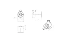 Axial 315 mm røggasventilator med kanal F300- AL 315 D42U F3 02 CFG