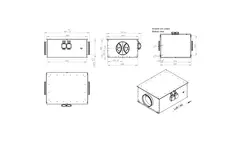 Rørventilator 280 mm isoleret energieffektiv - EM DUO 280 EC K 01