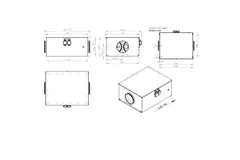 Rørventilator 280 mm isoleret energieffektiv - EM DUO 280 EC K 01