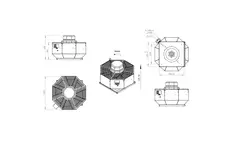 Tagventilator lodret metal - DVL 500 D4 RK 02