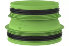 Duco tilslutningsstykke med gummi D160-D180 (M/M)