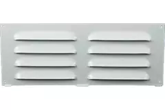 Ventilationsrist i metal, rektangulært 260x105 hvid - MR26105