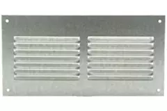 Ventilationsrist i metal, rektangulært 200x100 zink - MR2010ZN