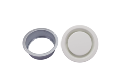 Ventilationsudblæsningsventil 125 mm med metalfjedre - EAV-C125 RAL9010