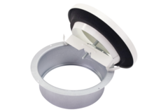 Ventilationsudblæsningsventil 160 mm med metalfjedre - EAV-C160 RAL9010