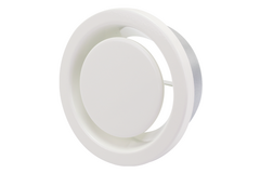Udluftningsventil 80 mm med metalfjedre - EAV-C80 RAL9010