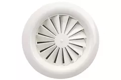 Swirl diffusor rund 125 mm central skrue - SWR125