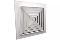 Lamelluftfordeler til loft med 4-vejs luftfordeling – MDCD4-300/445