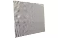Perforeret loftsplade 600 x 600 mm til indlægning i systemlofter - RAL9010