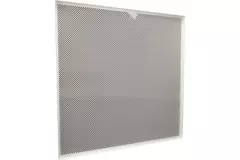 Perforeret loftsplade 600 x 600 mm til indlægning i systemlofter - RAL9010