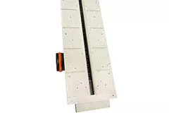 Ergovent rammeløs spaltediffusor 1050 mm med tilslutningsdiameter 90 mm - modulær - 1 spalte