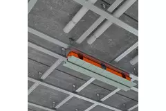 Ergovent rammeløs spaltediffusor 1050 mm med tilslutningsdiameter 90 mm - modulær - 1 spalte
