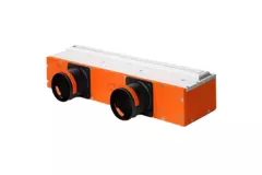 Ergovent rammeløst gitter 500 mm med tilslutningsdiameter 75 mm - standard