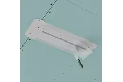 Ergovent rammeløst gitter 500 mm med tilslutningsdiameter 75 mm - standard