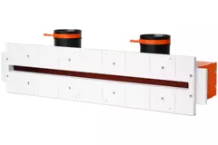 Ergovent rammeløs spaltediffusor 600 mm med tilslutningsdiameter 75 mm - profil