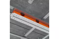 Ergovent rammeløs spaltediffusor 600 mm med tilslutningsdiameter 75 mm - profil