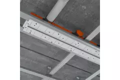 Ergovent rammeløs spaltediffusor 600 mm med tilslutningsdiameter 75 mm - profil