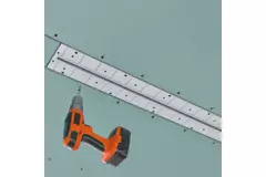 Ergovent rammeløs spaltediffusor 600 mm med tilslutningsdiameter 75 mm - profil