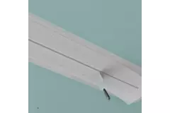 Ergovent rammeløs spaltediffusor 600 mm med tilslutningsdiameter 75 mm - profil