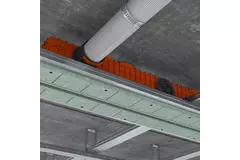 Ergovent pudsbar rammeløs lineær ventilationsrist 1000 mm med tilslutningsdiameter 75 mm – profil
