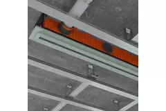 Ergovent pudsbar rammeløs lineær ventilationsrist 1000 mm med tilslutningsdiameter 75 mm – standard