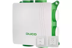 DucoBox Silent 2.0 400 m³/t + 2x CO2-sensor - sikkerhedsstik